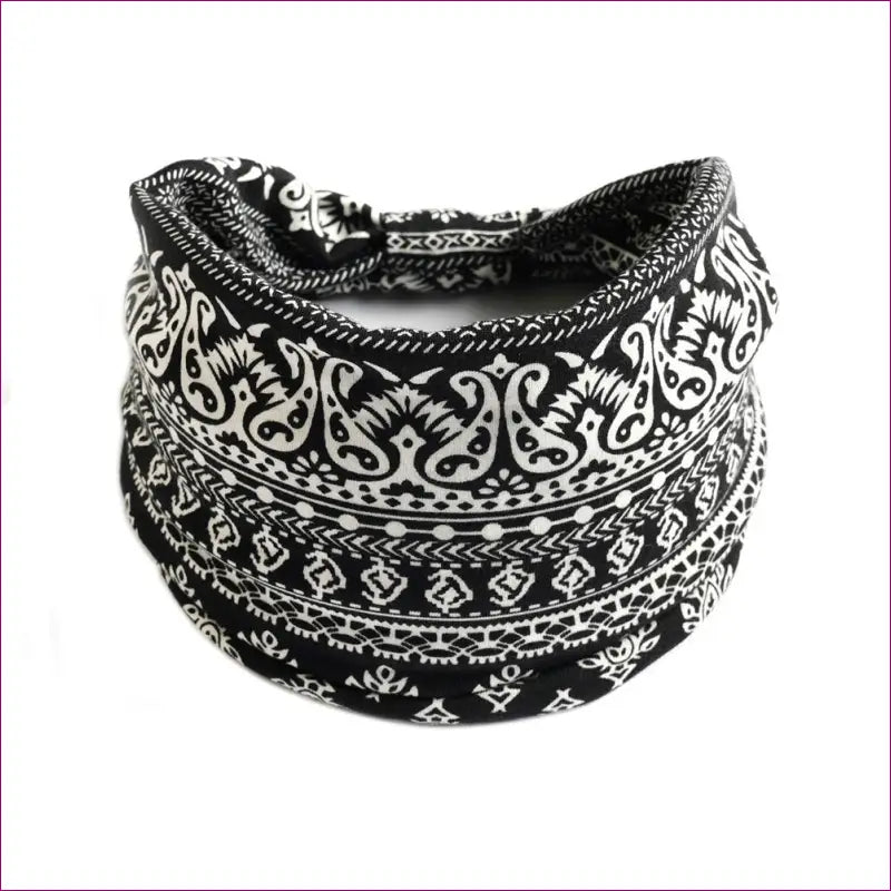 Flower Print knot Headband - 10