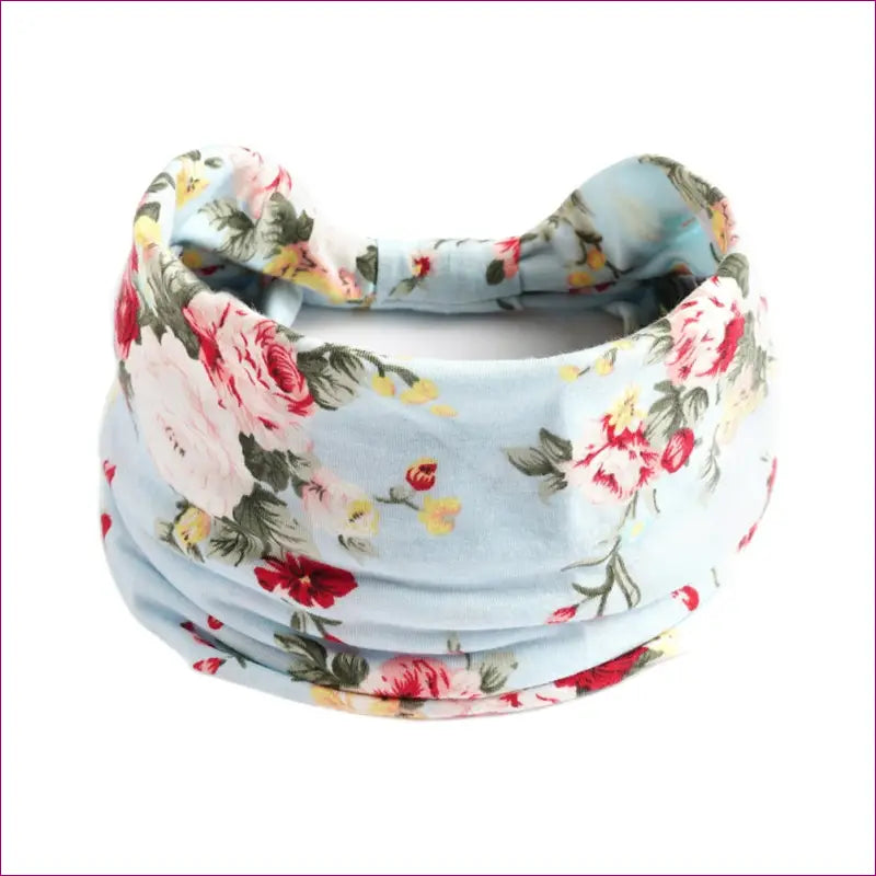 Flower Print knot Headband