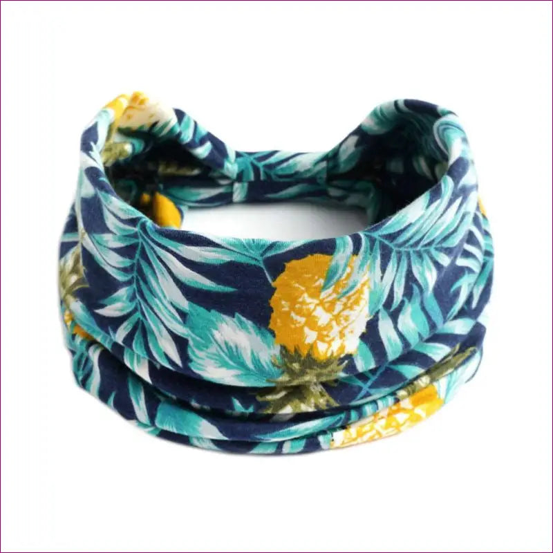 Flower Print knot Headband