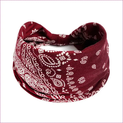 Flower Print knot Headband