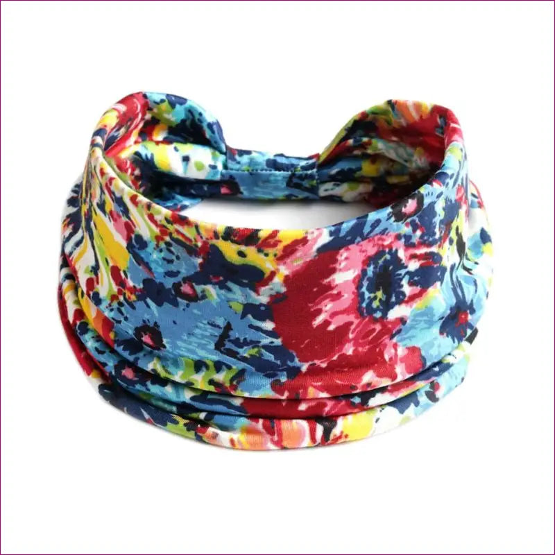 Flower Print knot Headband