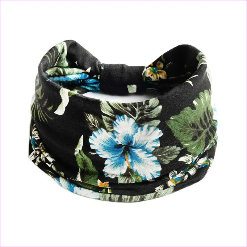 Flower Print knot Headband