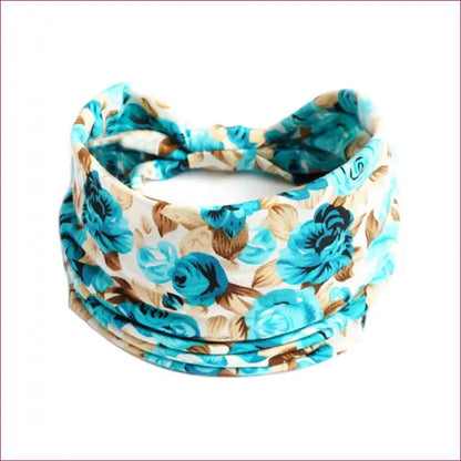 Flower Print knot Headband