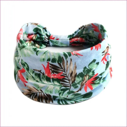 Flower Print knot Headband