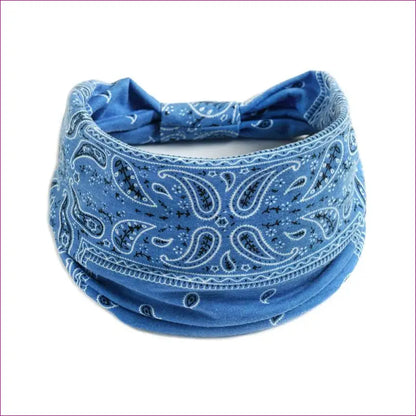 Flower Print knot Headband - 7