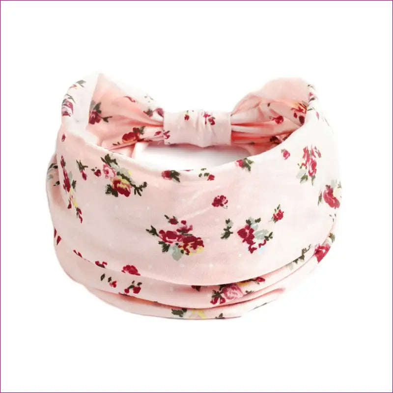 Flower Print knot Headband