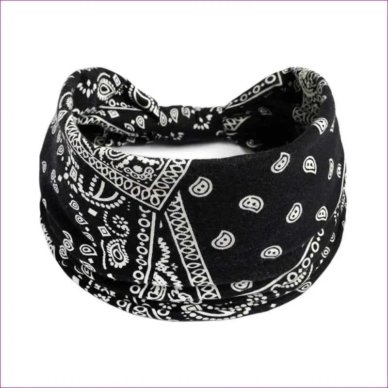 Flower Print knot Headband