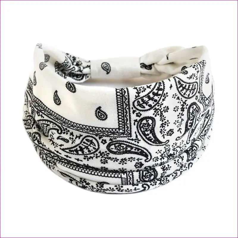 Flower Print knot Headband - 8