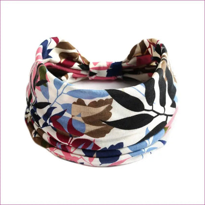 Flower Print knot Headband