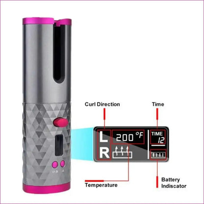 Portable digital temperature meter designed for fast & wireless hair curler beauty product