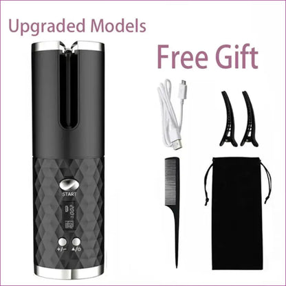 Fast & wireless hair curler - magic hair curler with bag