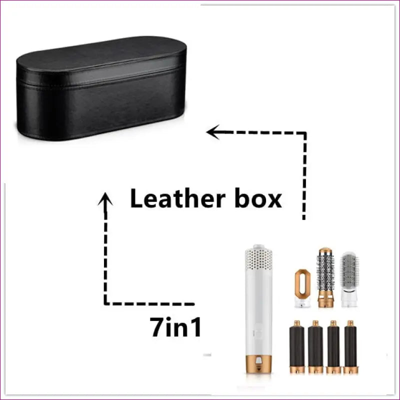 Essential Hair tool 7 in 1 - Leather box white / AU