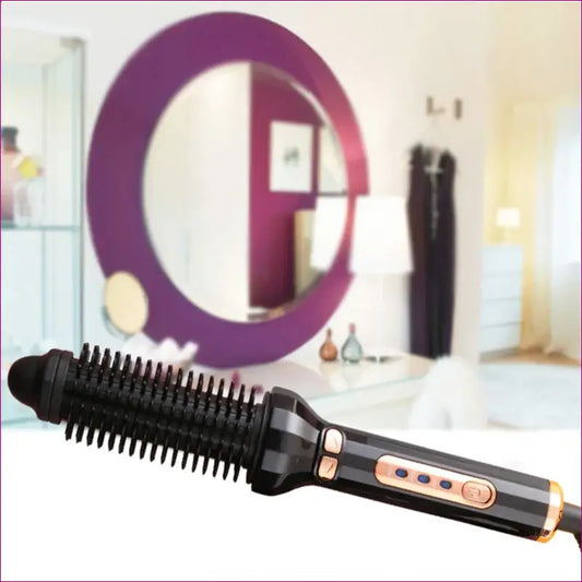 Ultimate curling iron: ionic spin pro with brush for perfect curls